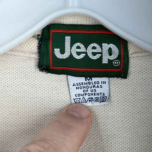 Vintage Jeep Shirt Mens M 90s Polo Tech‎ 101 4x4 Crawling Overlanding Wrangler - Picture 4 of 8